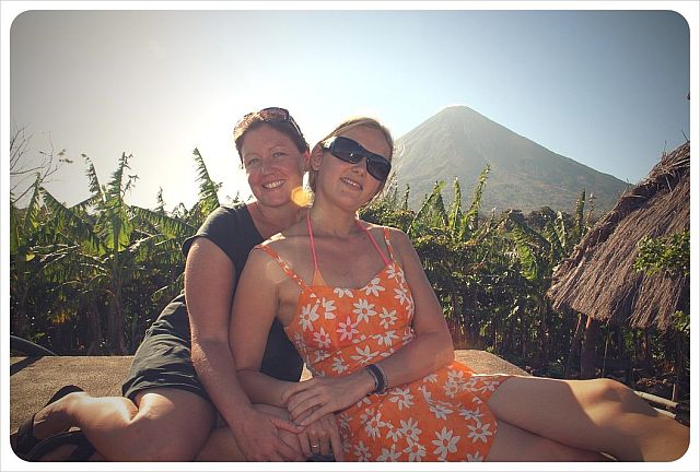 Dani & jess on Ometepe Island in Nicaragua