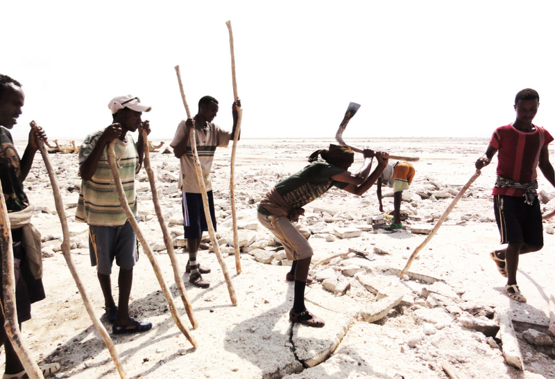 Afar Salt Mine - Danakil Depression, Ethiopia Afar Salt Mine - Danakil Depression, Ethiopia