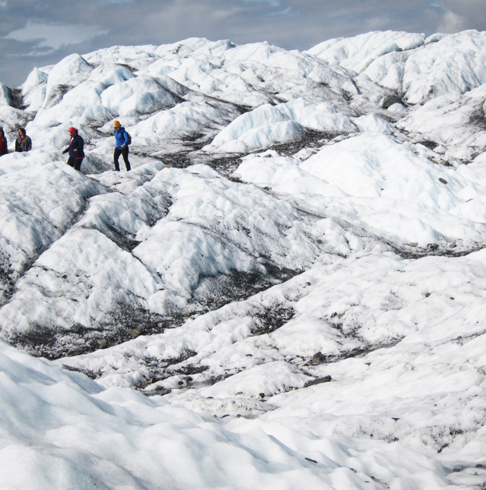 walking on glacier, Matanuska