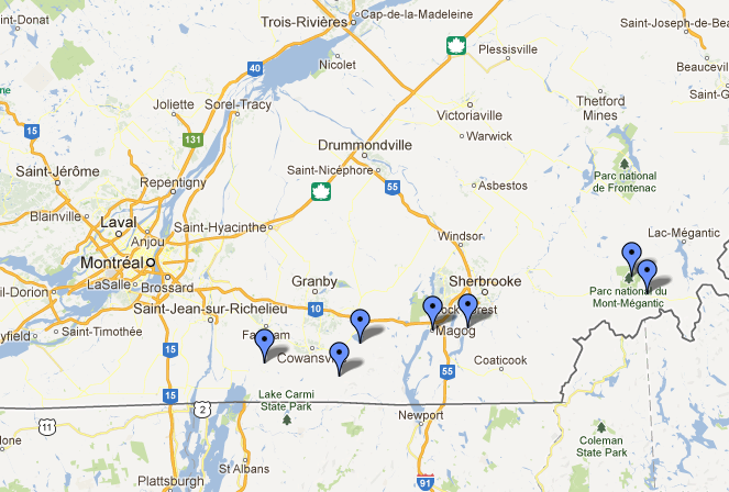 My Eastern Township itinerary