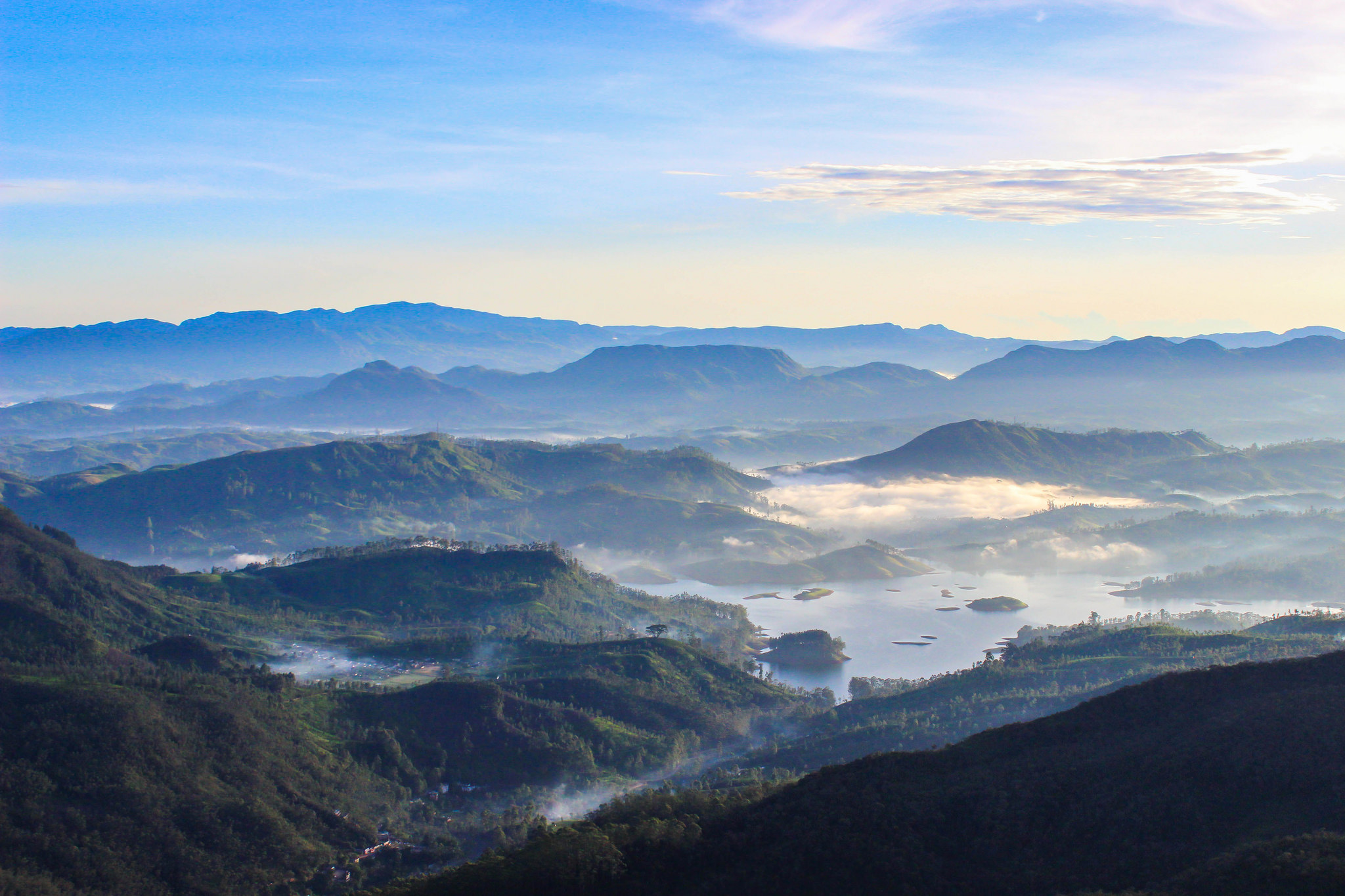 View of the surrounding countryside from Adam's Peak by Jodie Gallagher