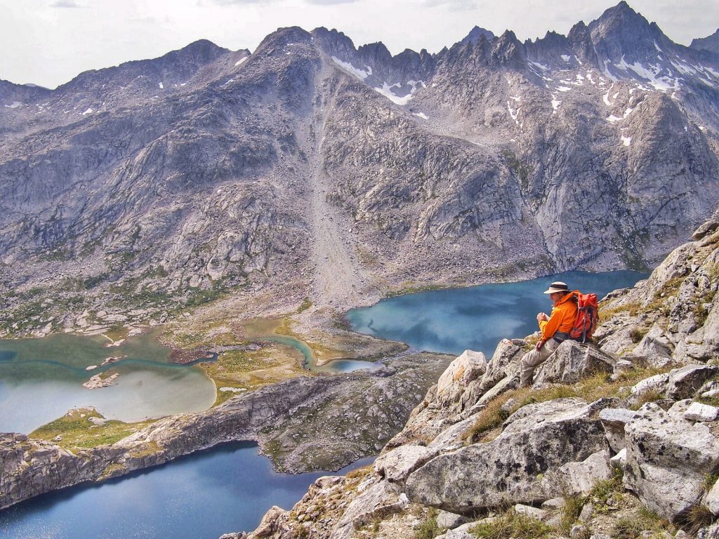 Look at that unbelievable view! Titcomb Basin from Freemont Peak