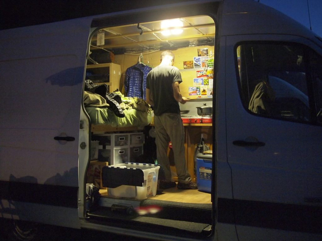 Cooking at night