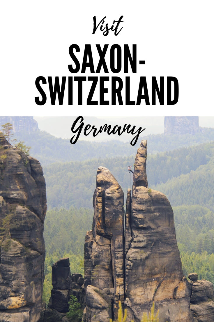 Saxon-Switzerland, a rock spire forest near Dresden, Germany