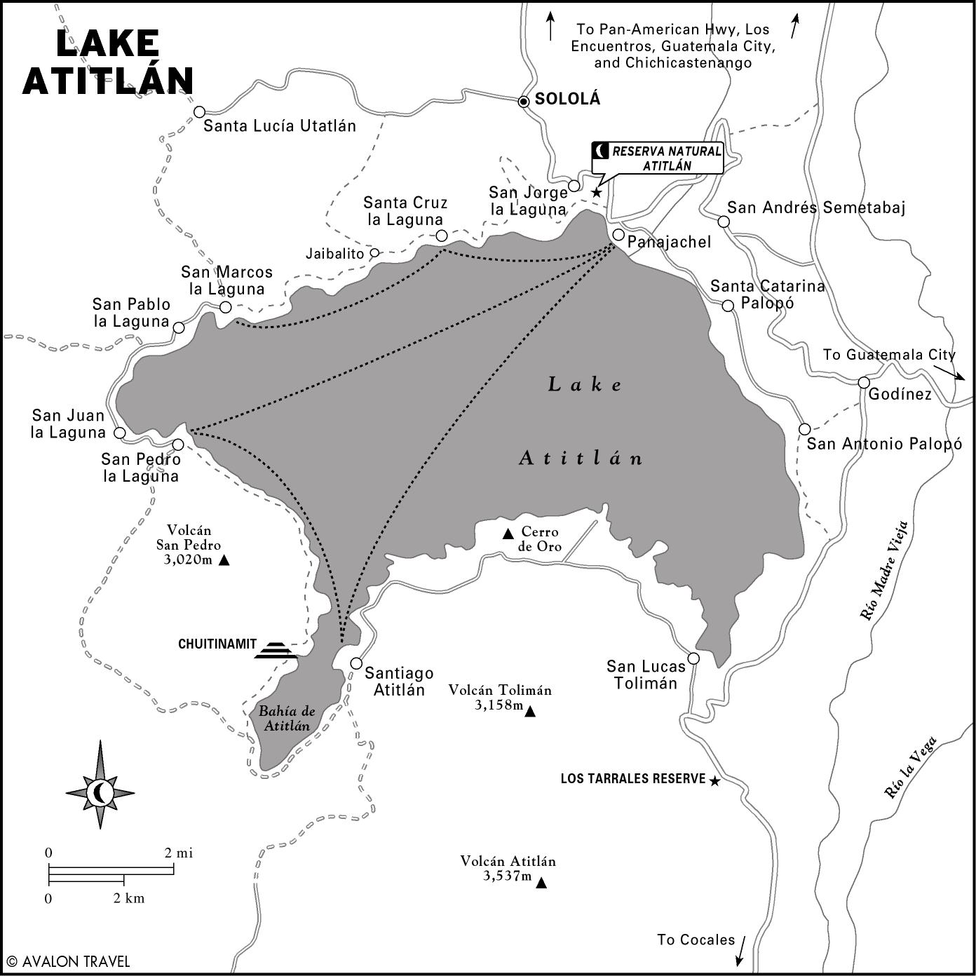 Lake Atitlan Map 