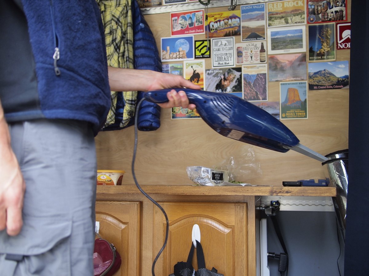 Our solar-powered handheld vacuum come in handy very often